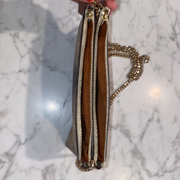 Coach Double Zip Python Embossed Purse - Picture 2 of 3